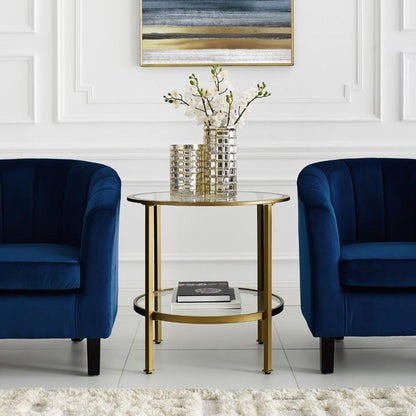 Crosley Furniture - Aimee Glass Side Table - CF1309-GL veiw 5