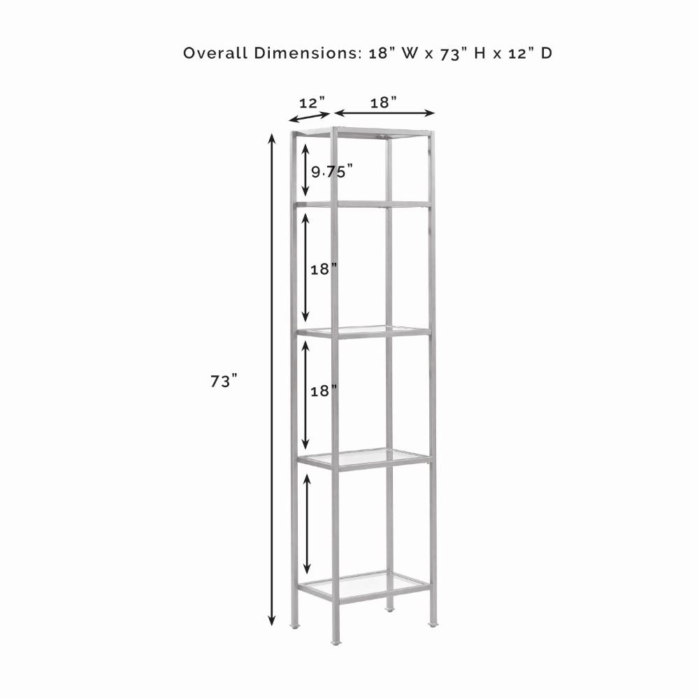 Crosley Furniture - Aimee Narrow Etagere Oil Rubbed Bronze - CF6114-BZ view 3