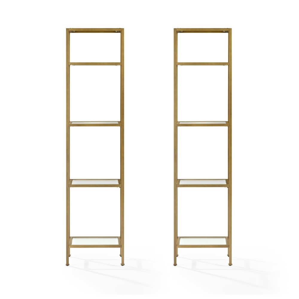 Crosley Furniture - Aimee Narrow Etagere Set - KF6005GL veiw 1