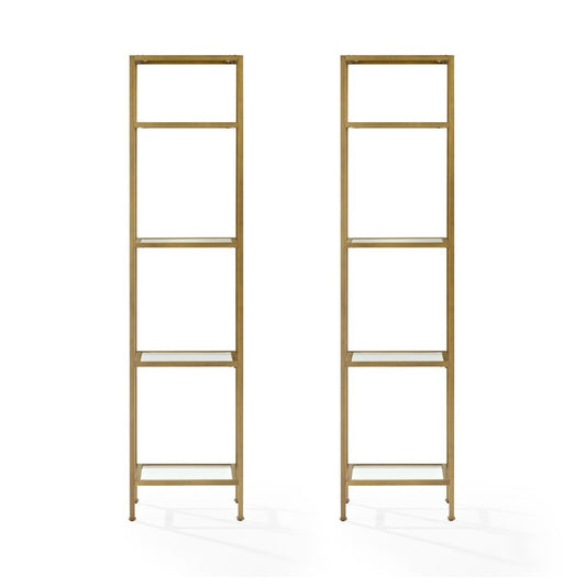 Crosley Furniture - Aimee Narrow Etagere Set - KF6005GL veiw 1