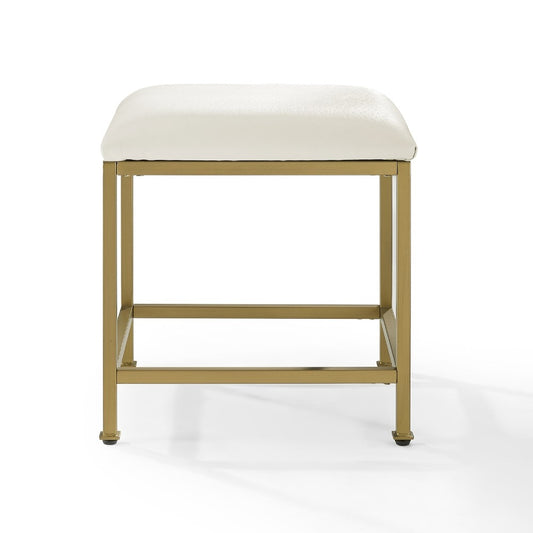 Crosley Furniture - Aimee Vanity Stool Soft Gold - CF1310-GL veiw 1