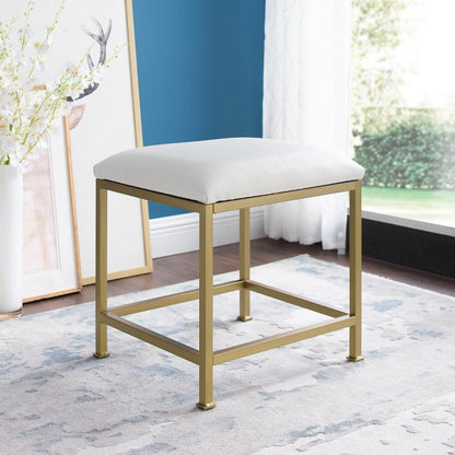 Crosley Furniture - Aimee Vanity Stool Soft Gold - CF1310-GL veiw 7