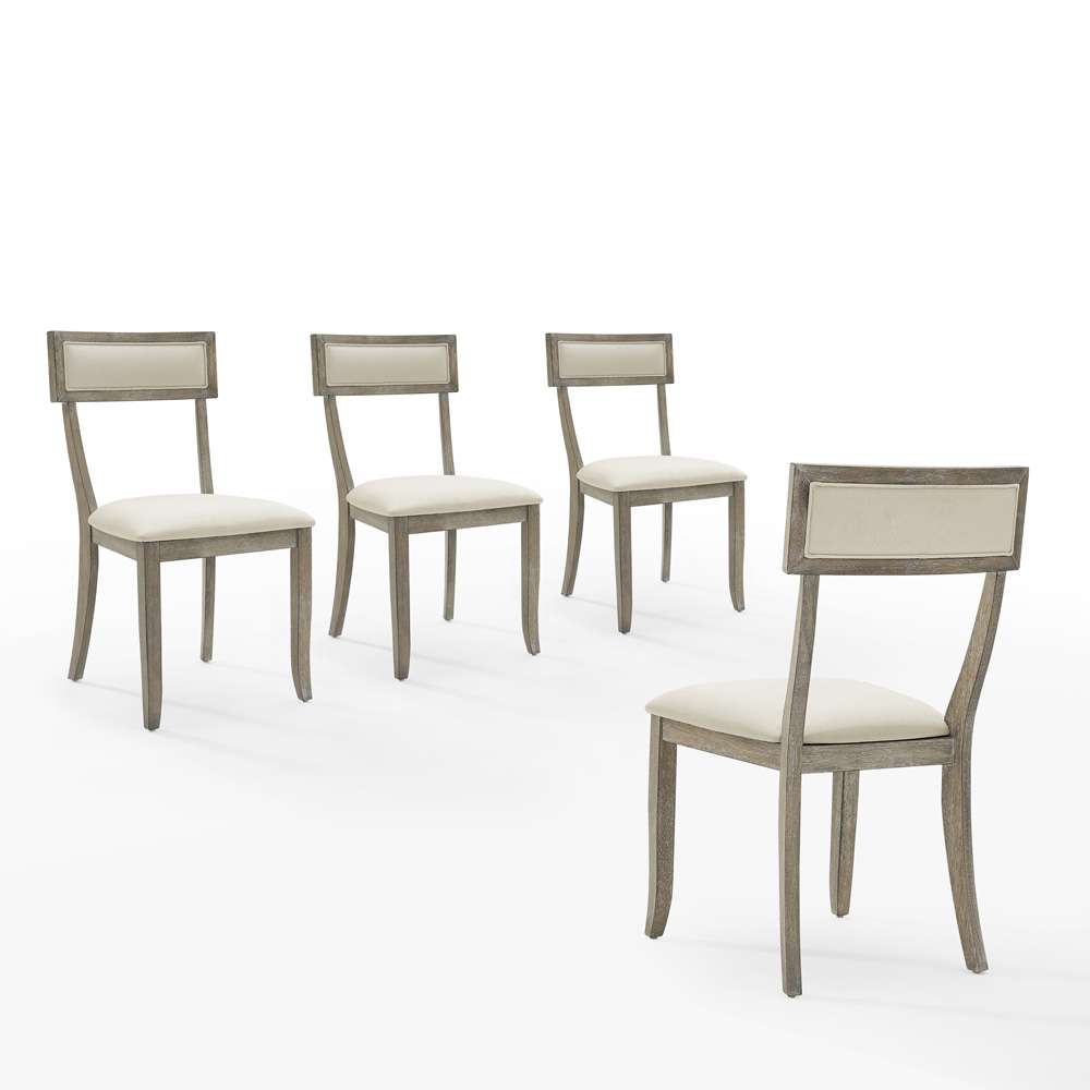 Crosley Furniture - Alessia 4-Piece Dining Chair Set Rustic Gray Wash - 4 Chairs - KF20033RG veiw 1