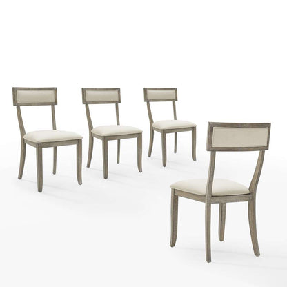 Crosley Furniture - Alessia 4-Piece Dining Chair Set Rustic Gray Wash - 4 Chairs - KF20033RG veiw 1