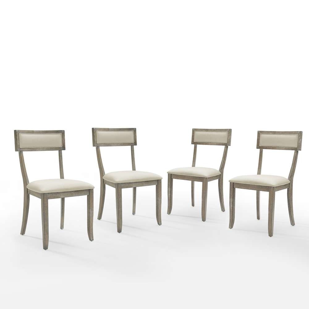 Crosley Furniture - Alessia 4-Piece Dining Chair Set Rustic Gray Wash - 4 Chairs - KF20033RG veiw 4