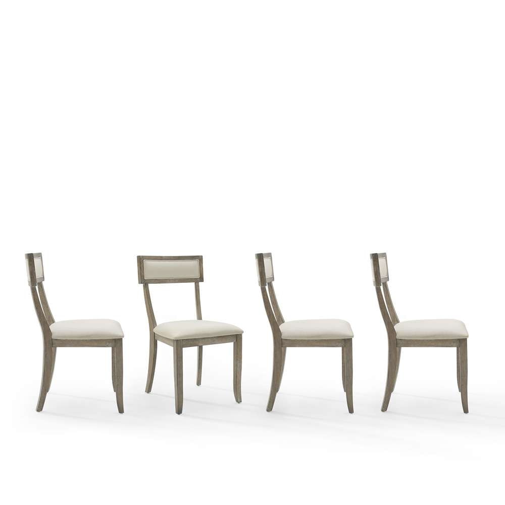 Crosley Furniture - Alessia 4-Piece Dining Chair Set Rustic Gray Wash - 4 Chairs - KF20033RG veiw 5