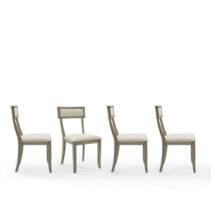 Crosley Furniture - Alessia 4-Piece Dining Chair Set Rustic Gray Wash - 4 Chairs - KF20033RG veiw 5