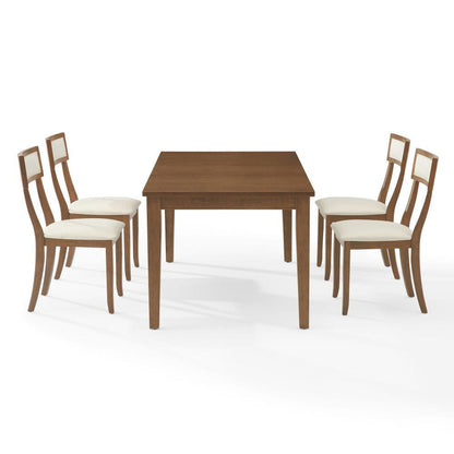 Crosley Furniture - Alessia 5-Piece Dining Table Set For 4 - Table & 4 Chairs - KF20057BR-CR view 3