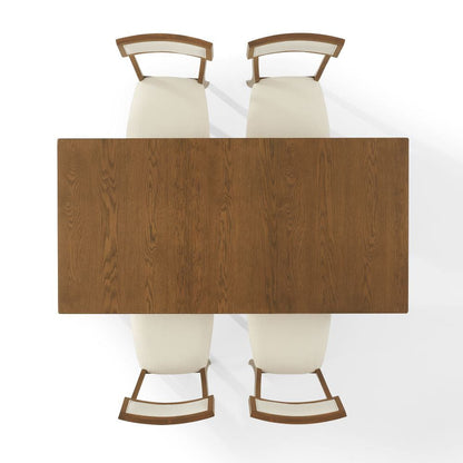 Crosley Furniture - Alessia 5-Piece Dining Table Set For 4 - Table & 4 Chairs - KF20057BR-CR view 4