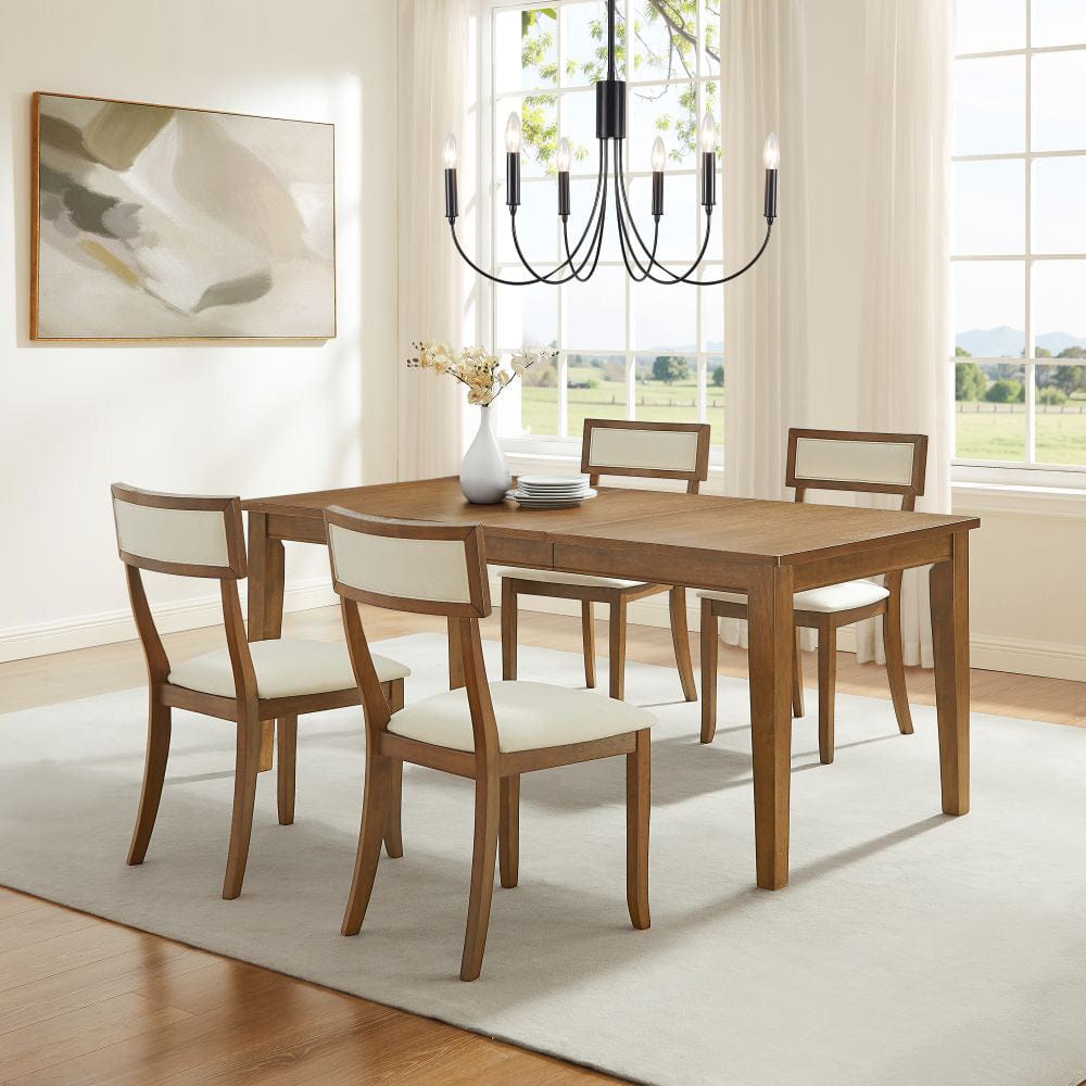 Crosley Furniture - Alessia 5-Piece Dining Table Set For 4 - Table & 4 Chairs - KF20057BR-CR view 6