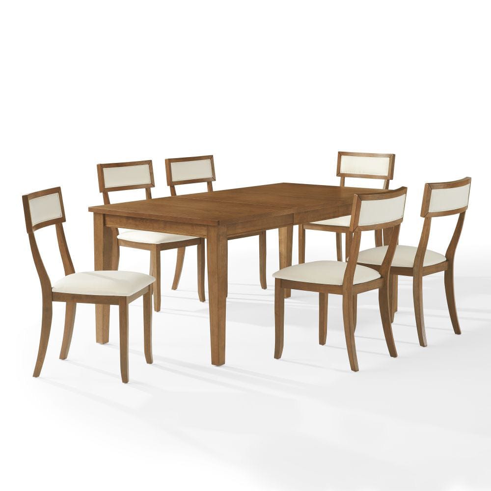 Crosley Furniture - Alessia 7-Piece Dining Table Set For 6 - Table & 6 Chairs - KF20058BR-CR view 1