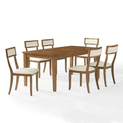 Crosley Furniture - Alessia 7-Piece Dining Table Set For 6 - Table & 6 Chairs - KF20058BR-CR view 1