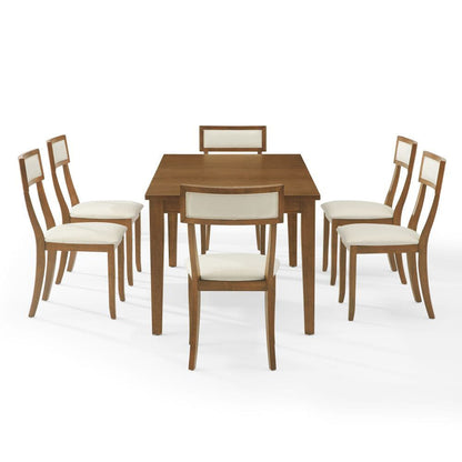 Crosley Furniture - Alessia 7-Piece Dining Table Set For 6 - Table & 6 Chairs - KF20058BR-CR view 3