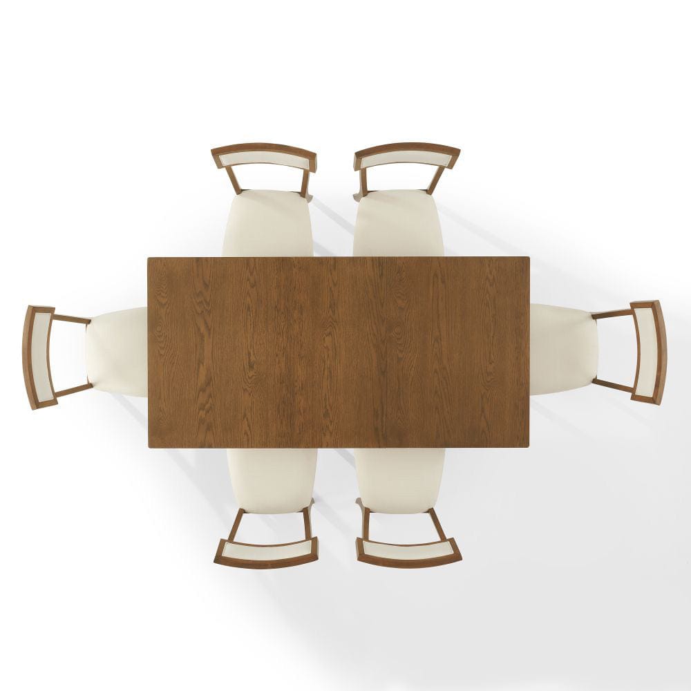 Crosley Furniture - Alessia 7-Piece Dining Table Set For 6 - Table & 6 Chairs - KF20058BR-CR view 4