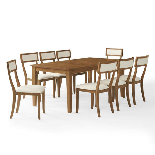 Crosley Furniture - Alessia 9-Piece Dining Table Set For 8 - Table & 8 Chairs - KF20059BR-CR view 1
