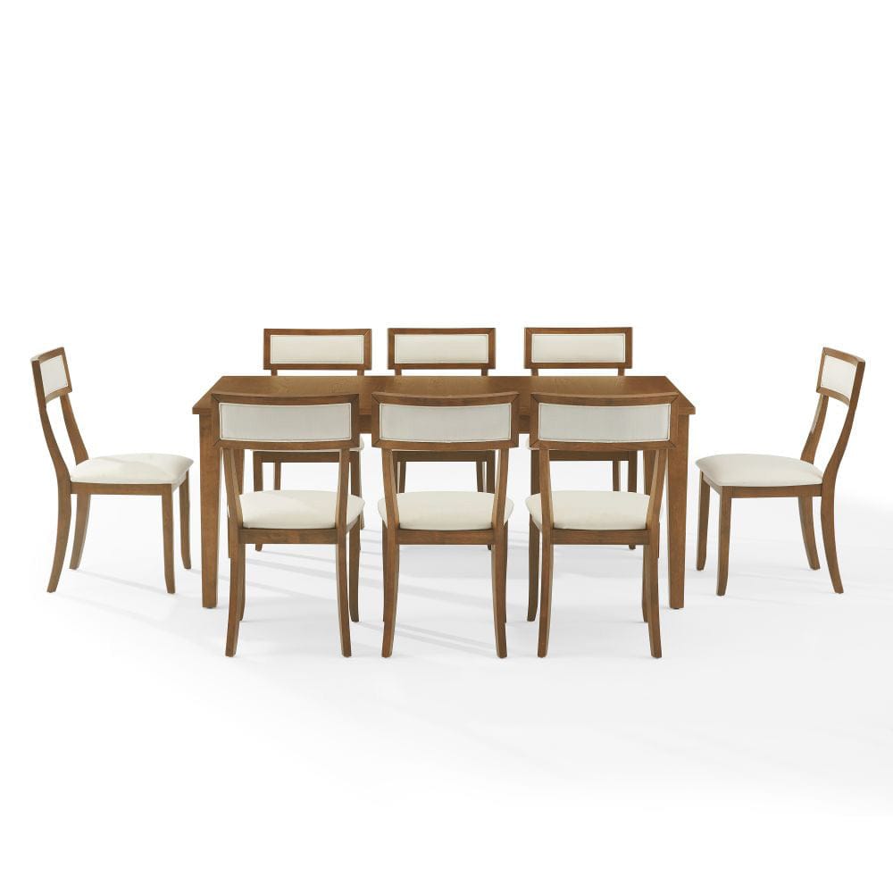 Crosley Furniture - Alessia 9-Piece Dining Table Set For 8 - Table & 8 Chairs - KF20059BR-CR view 2