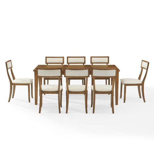 Crosley Furniture - Alessia 9-Piece Dining Table Set For 8 - Table & 8 Chairs - KF20059BR-CR view 2