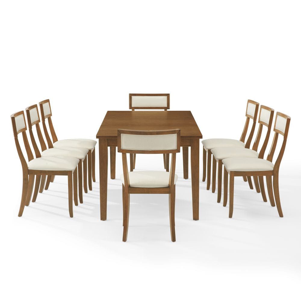 Crosley Furniture - Alessia 9-Piece Dining Table Set For 8 - Table & 8 Chairs - KF20059BR-CR view 3