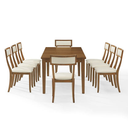 Crosley Furniture - Alessia 9-Piece Dining Table Set For 8 - Table & 8 Chairs - KF20059BR-CR view 3