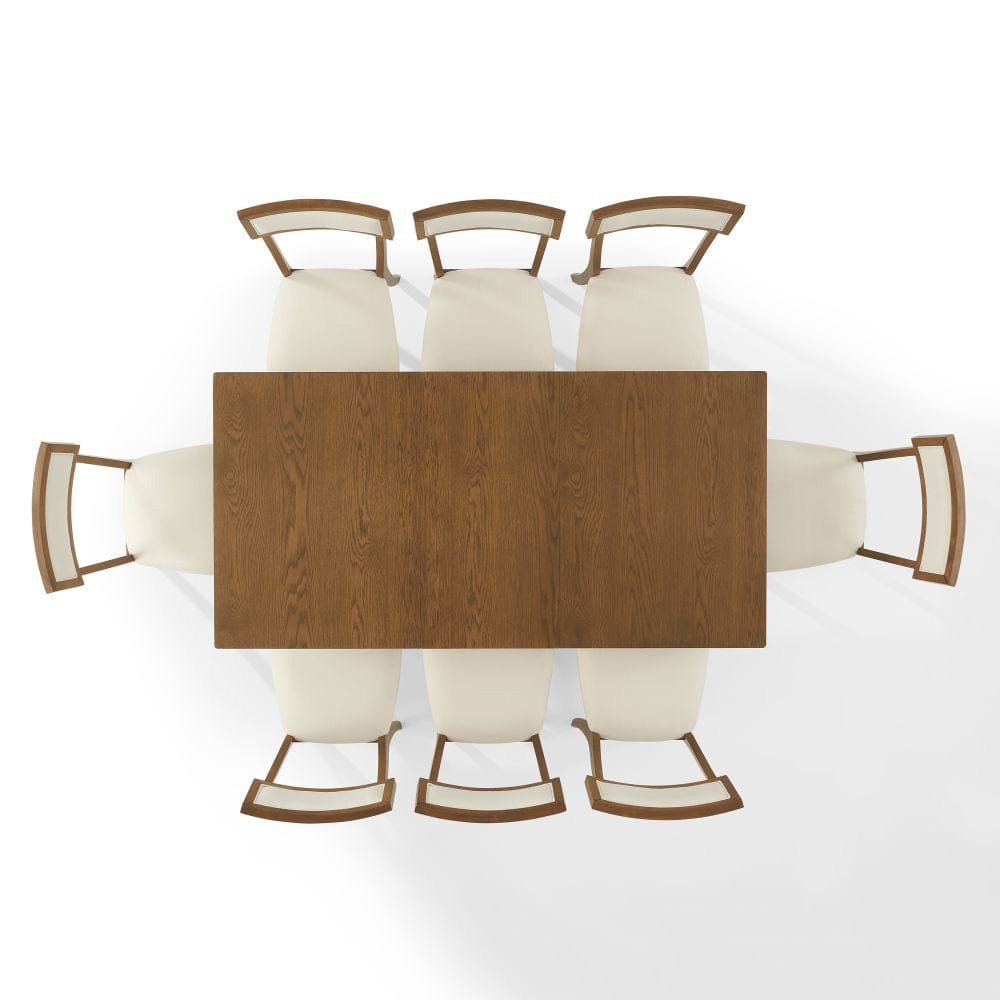 Crosley Furniture - Alessia 9-Piece Dining Table Set For 8 - Table & 8 Chairs - KF20059BR-CR view 4