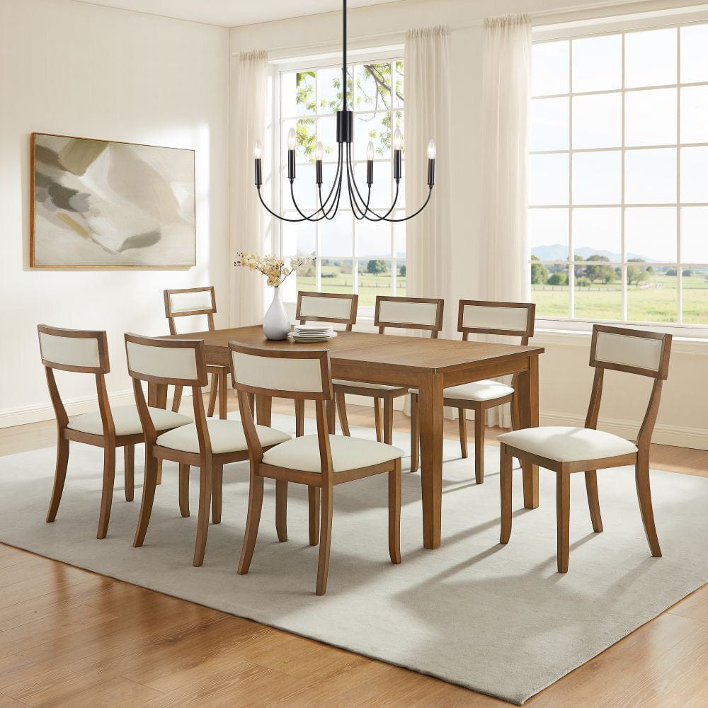 Crosley Furniture - Alessia 9-Piece Dining Table Set For 8 - Table & 8 Chairs - KF20059BR-CR view 6