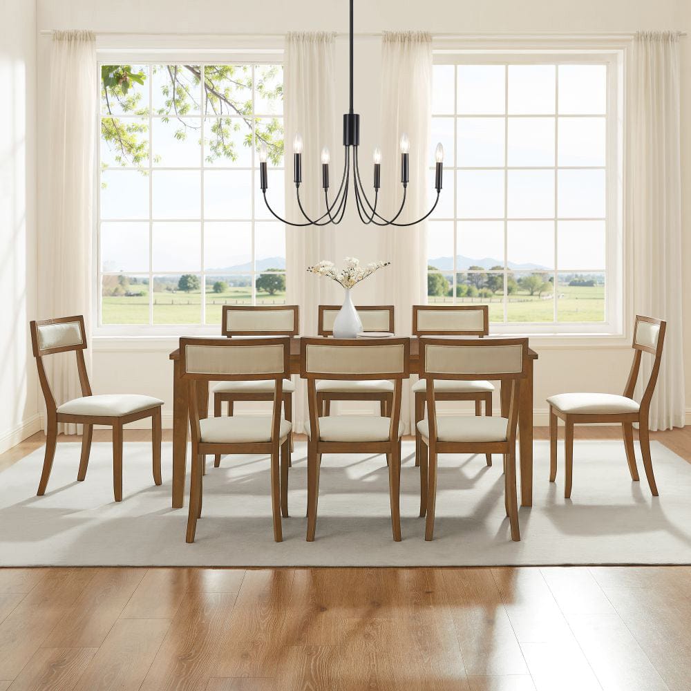 Crosley Furniture - Alessia 9-Piece Dining Table Set For 8 - Table & 8 Chairs - KF20059BR-CR view 7