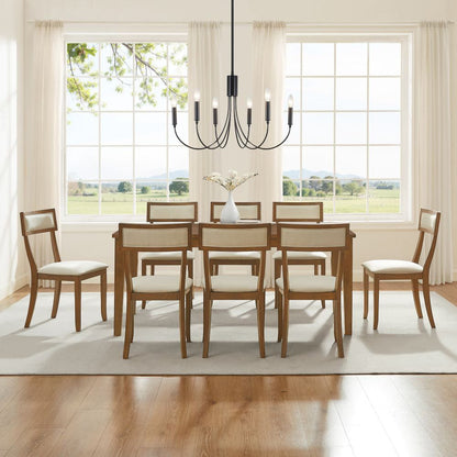 Crosley Furniture - Alessia 9-Piece Dining Table Set For 8 - Table & 8 Chairs - KF20059BR-CR view 7