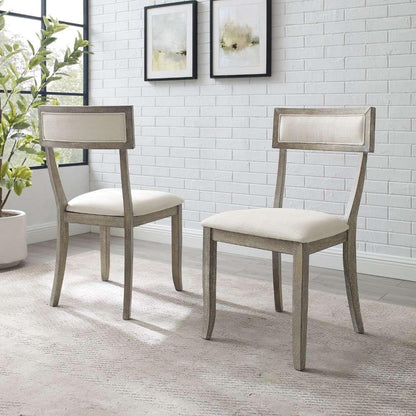 Crosley Furniture - Alessia Dining Chair Set Rustic Graywash (Set of 2) - CF501419-RG veiw 1