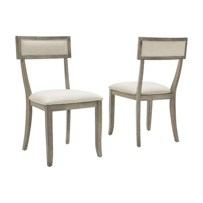 Crosley Furniture - Alessia Dining Chair Set Rustic Graywash (Set of 2) - CF501419-RG veiw 3