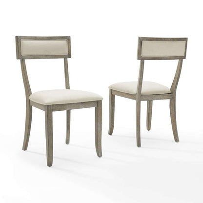 Crosley Furniture - Alessia Dining Chair Set Rustic Graywash (Set of 2) - CF501419-RG veiw 7