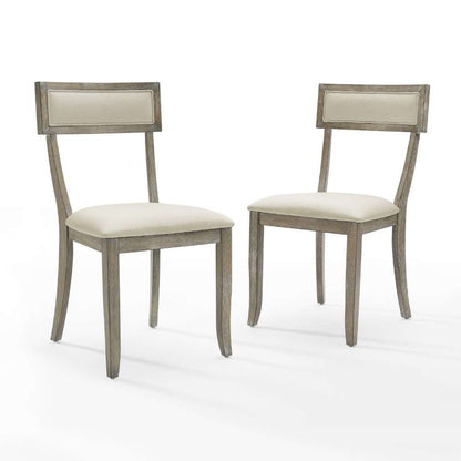 Crosley Furniture - Alessia Dining Chair Set Rustic Graywash (Set of 2) - CF501419-RG veiw 8