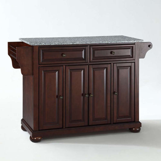 Crosley Furniture - Alexandria Solid Granite Top Kitchen Island in Vintage Mahogany Finish - KF30003AMA view 1