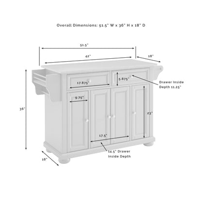 Crosley Furniture - Alexandria Stainless Steel Top Kitchen Island/Cart Gray/Stainless Steel - KF30202AGY veiw 6