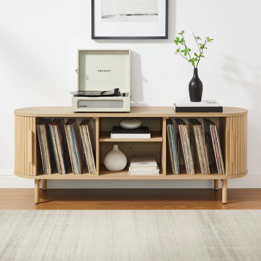 Crosley Furniture - Ambrose Record Player Cabinet With Vinyl Storage - CF1151-AH view 7