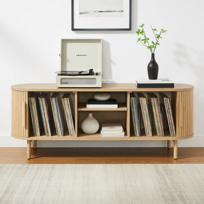 Crosley Furniture - Ambrose Record Player Cabinet With Vinyl Storage - CF1151-AH view 7