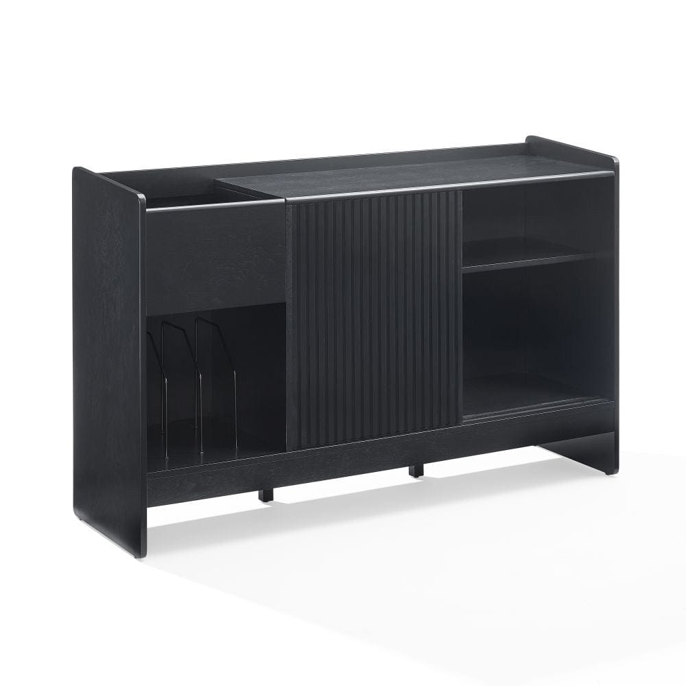 Crosley Furniture - Arden Record Player Cabinet With Vinyl Storage - CF1160-BK view 1