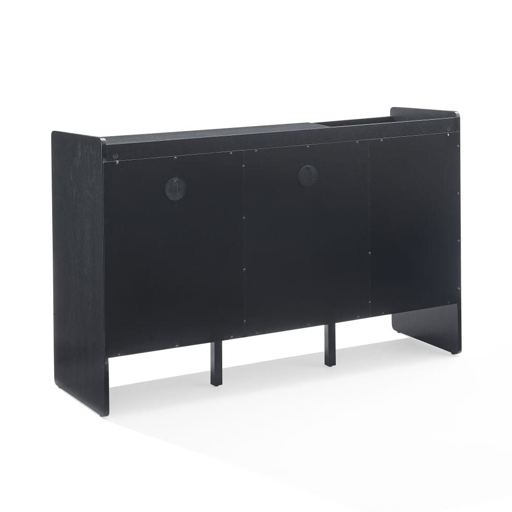 Crosley Furniture - Arden Record Player Cabinet With Vinyl Storage - CF1160-BK view 4