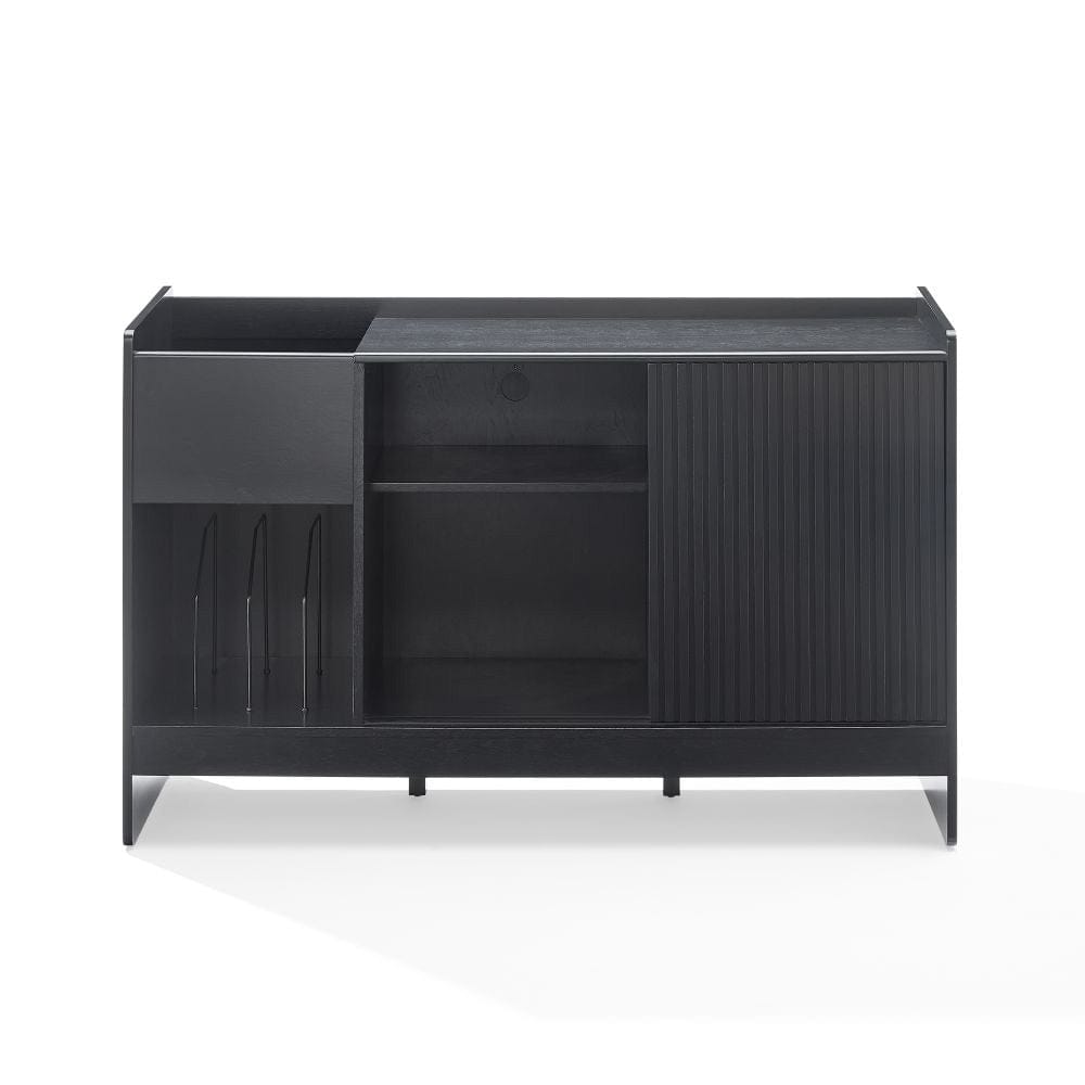 Crosley Furniture - Arden Record Player Cabinet With Vinyl Storage - CF1160-BK view 5