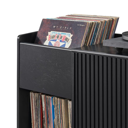 Crosley Furniture - Arden Record Player Cabinet With Vinyl Storage - CF1160-BK view 8
