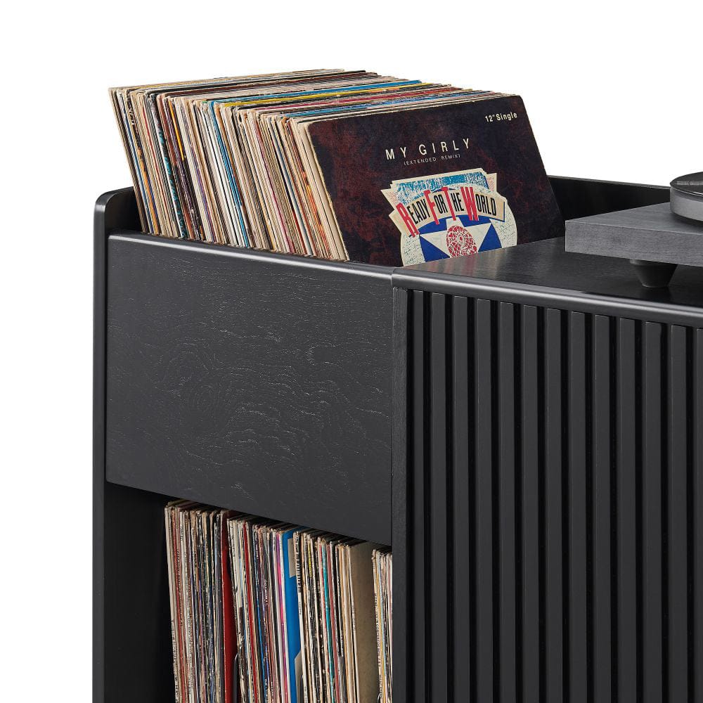 Crosley Furniture - Arden Record Player Cabinet With Vinyl Storage - CF1160-BK view 0