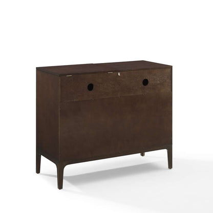 Crosley Furniture - Asher Record Storage Media Console Dark Brown - CF1140-BR veiw 6