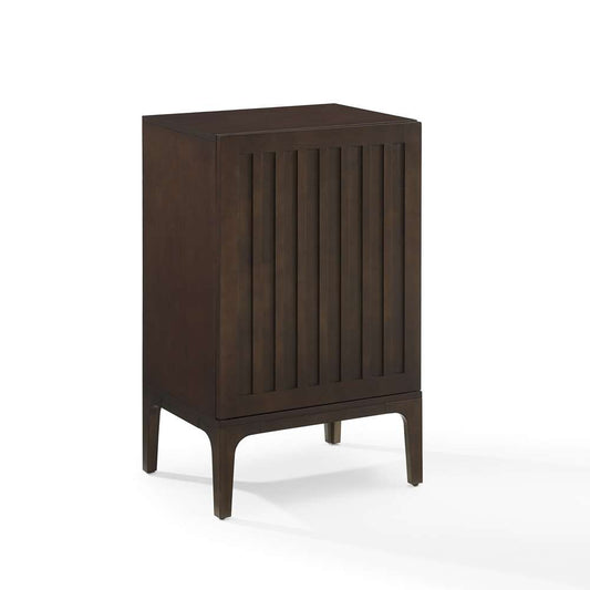 Crosley Furniture - Asher Record Storage Stand Dark Brown - CF1141-BR veiw 2