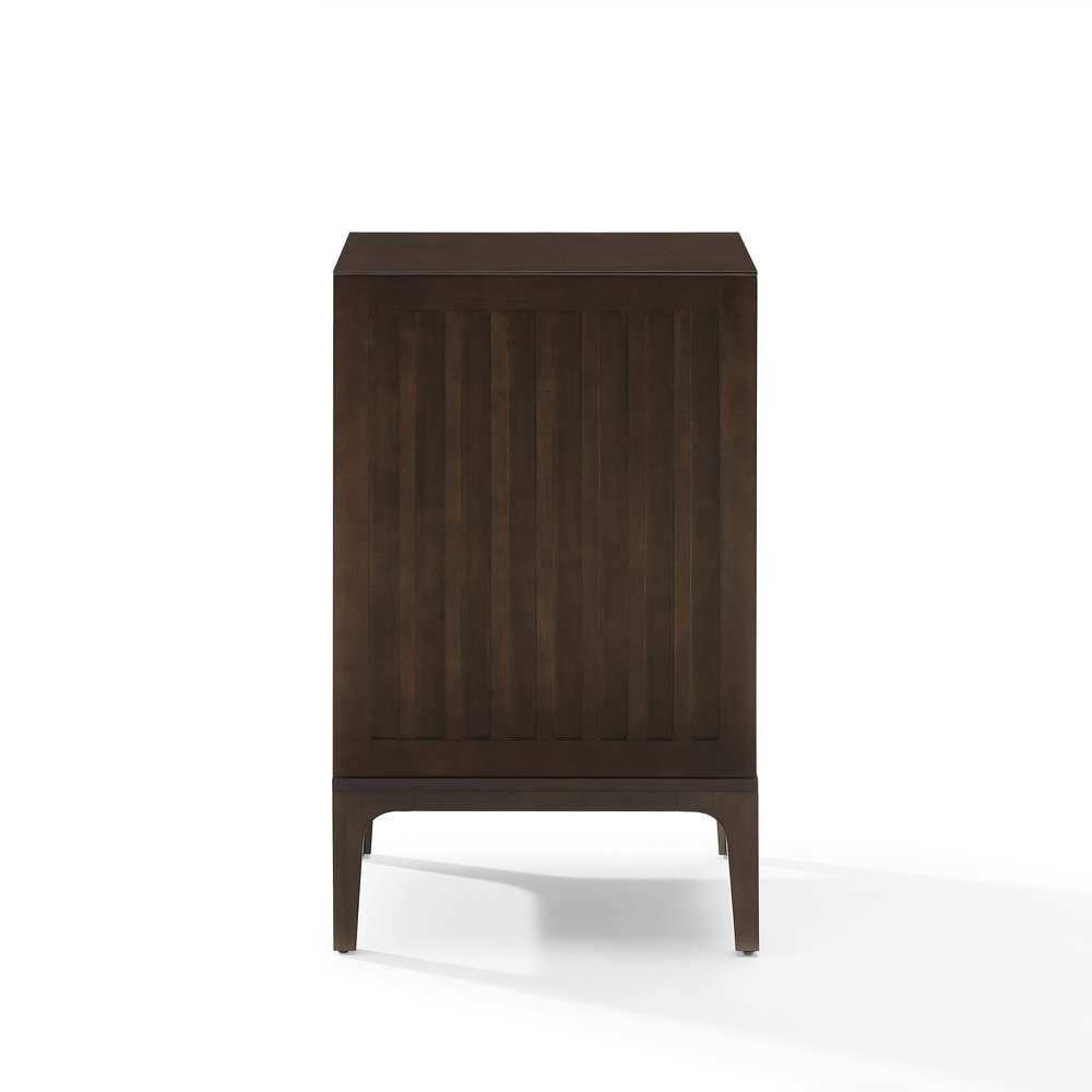 Crosley Furniture - Asher Record Storage Stand Dark Brown - CF1141-BR veiw 3