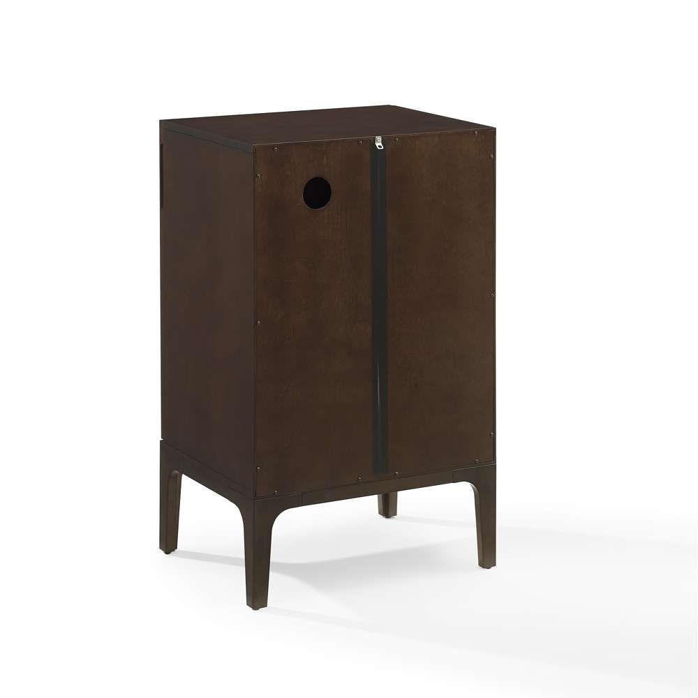 Crosley Furniture - Asher Record Storage Stand Dark Brown - CF1141-BR veiw 5