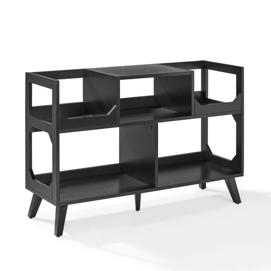 Crosley Furniture - Asheville Large Record Player Stand With Vinyl Storage - CF1148-BK view 1