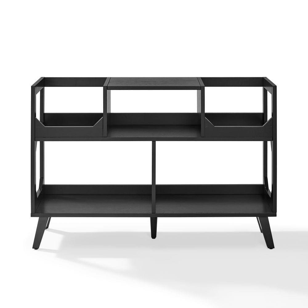 Crosley Furniture - Asheville Large Record Player Stand With Vinyl Storage - CF1148-BK view 2