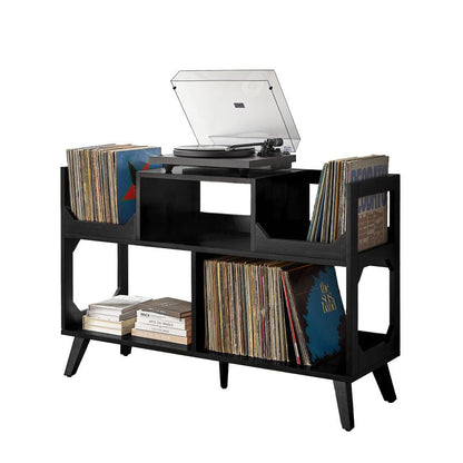 Crosley Furniture - Asheville Large Record Player Stand With Vinyl Storage - CF1148-BK view 5