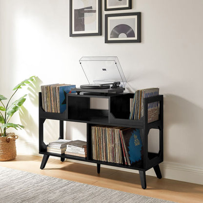 Crosley Furniture - Asheville Large Record Player Stand With Vinyl Storage - CF1148-BK view 8