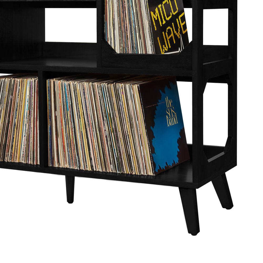 Crosley Furniture - Asheville Large Record Player Stand With Vinyl Storage - CF1148-BK view 0