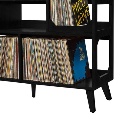 Crosley Furniture - Asheville Large Record Player Stand With Vinyl Storage - CF1148-BK view 0
